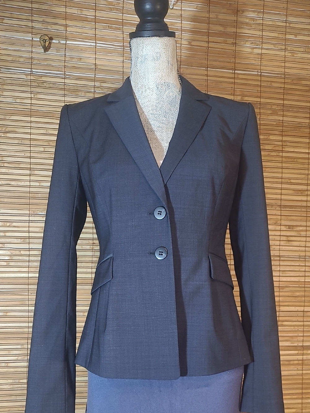 Fitted Fine Wool Blend Blazer